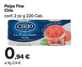 Carrefour Market Cirio La Finissima Polpa offerta