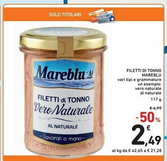 Conad Mareblu Filetti Di Tonno offerta