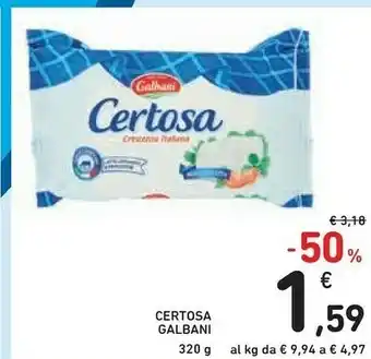 Conad Galbani Certosa 320 G(ml) offerta