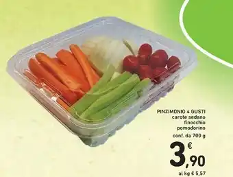 Conad Pinzimonio 4 Gusti Carote Sedano Finocchio Pomodorino offerta