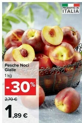 Carrefour Pesche Noci Gialle offerta