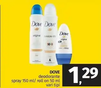 Pam Dove Deodorante Spray Original offerta
