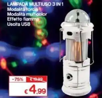 Satur Lampada Multiuso 3 in 1 offerta