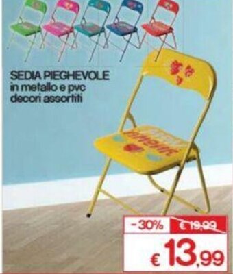 Satur Sedia Pieghevole in metallo e pvc offerta