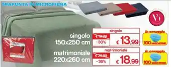 Satur Trapunta in Microfibra matrimoniale offerta