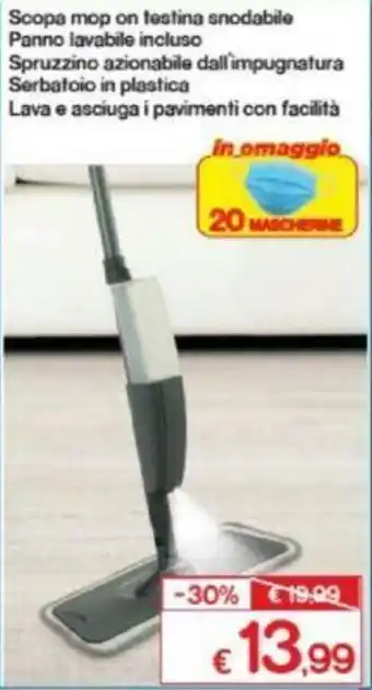 Satur Scopa mop on testina snodabile offerta