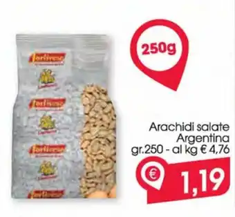 Despar Arachidi salate Argentina 250 gr offerta