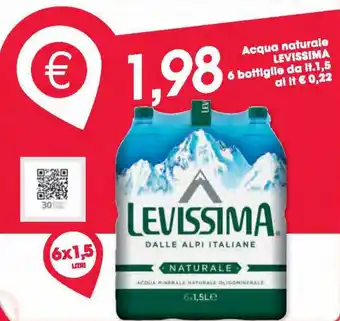 Despar Levissima Acqua naturale 6 pz x 1 ,5 lt. offerta