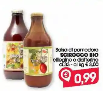 Despar Scirocco Bio Salsa di pomodoro 33 cl. offerta