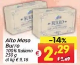 Centro Commerciale Discount Alto Maso Burro 250 g offerta