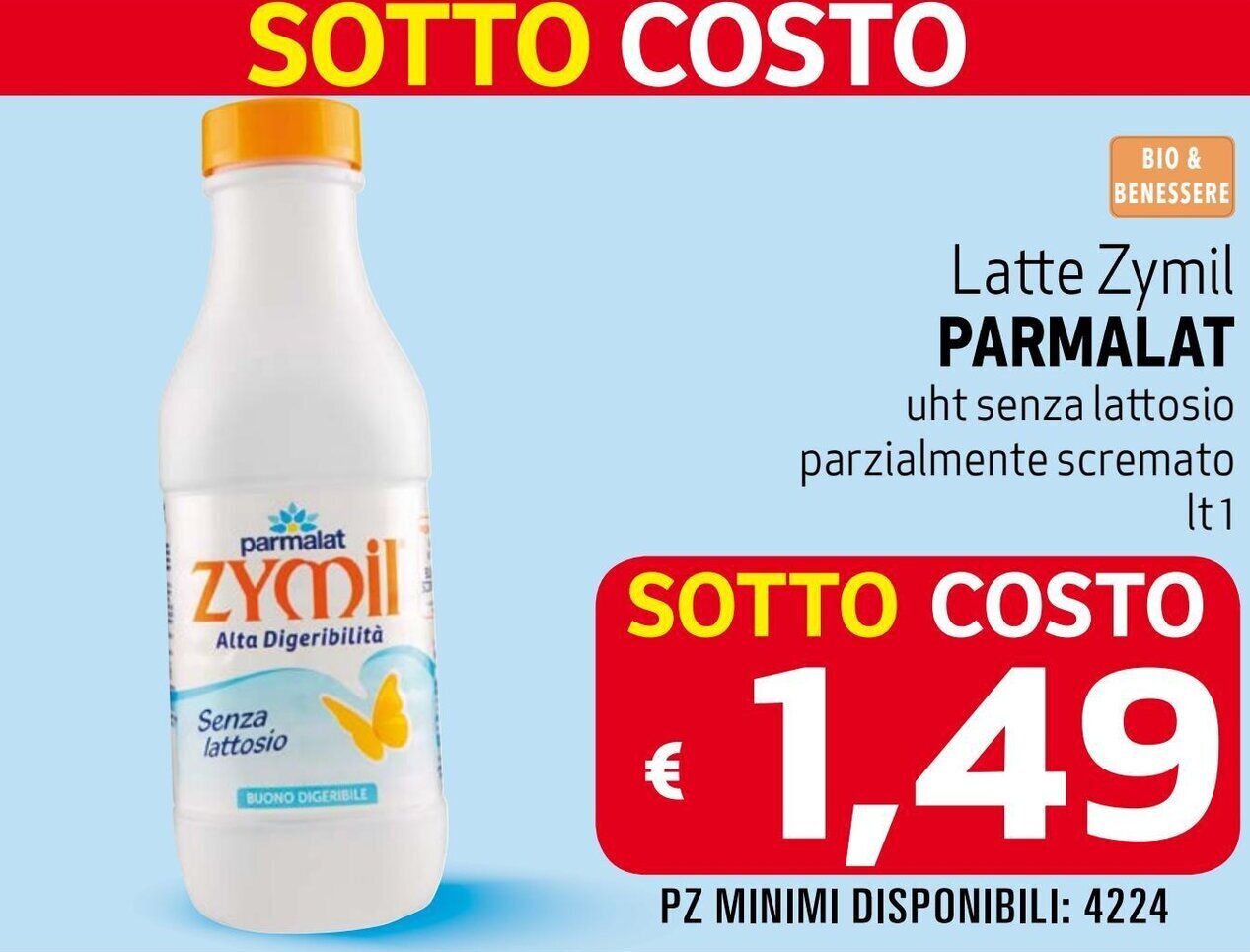 Parmalat Latte Zymil 1 lt offerta di Maxi Supermercati
