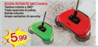 Satur Scopa Rotante Meccanica offerta