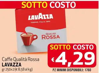 Maxi Supermercati Lavazza Caffè Qualità Rossa 250 gr x 2 offerta