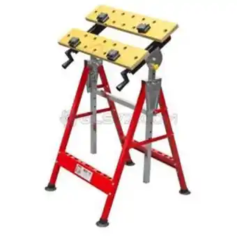 Cavalletto banco piano lavoro pieghevole richiudibile con morse holzmann wst10