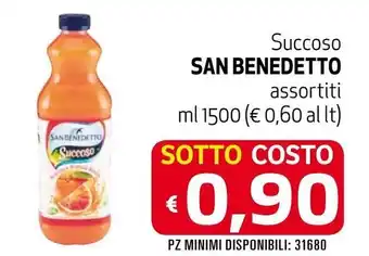 Maxi Supermercati San Benedetto Succoso 1500 ml offerta