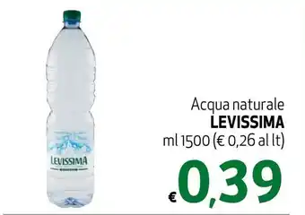 Maxi Supermercati Levissima Acqua naturale 1500 mll offerta