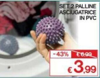 Satur Set 2 Palline Asciugatrice in PVC offerta
