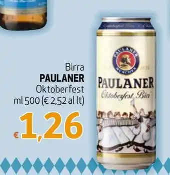 Maxi Supermercati Paulaner Birra Oktoberfest 500 ml offerta