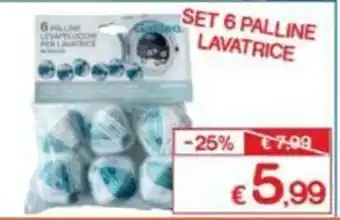 Satur Set 6 Palline Lavatrice offerta