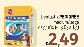Pedigree Dentastix medium/large 180 gr