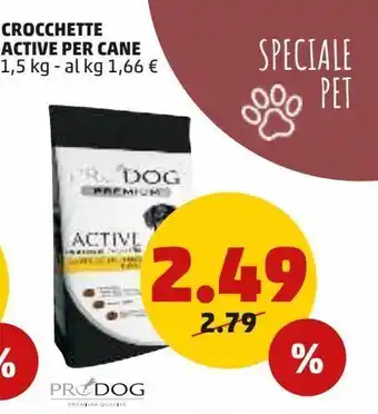 PENNY Crocchette per cani active 1.5 kg offerta