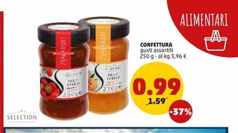 PENNY Confettura gusti assortiti 250g offerta