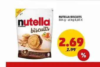 PENNY Nutella biscuits 304g offerta