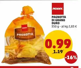 PENNY Pagnotta di grano duro 350 g offerta