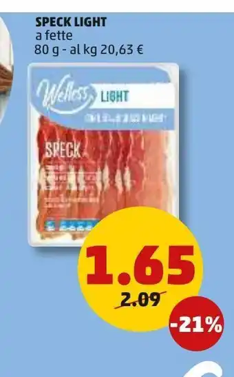PENNY Speck light a fette 80g offerta