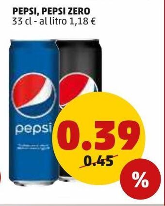 PENNY Pepsi, pepsi zero 33 cl offerta