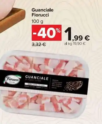 Carrefour Market Guanciale fiorucci 100g offerta