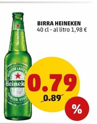 PENNY Birra heineken 40 cl offerta