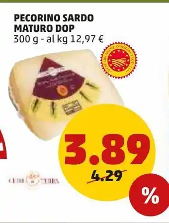 PENNY Pecorino sardo maturo dop 300g offerta