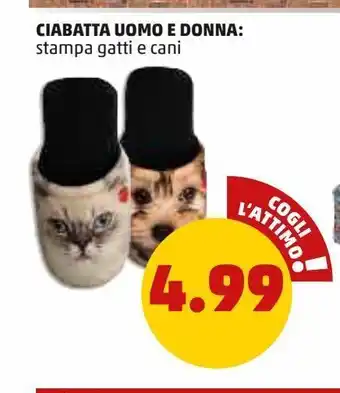 PENNY Ciabatta uomo e donna offerta