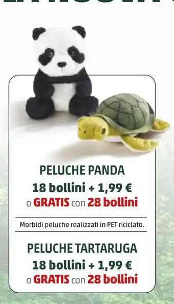 Peluche panda o tartaruga