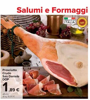Carrefour Market Prosciutto crudo san daniele dop offerta