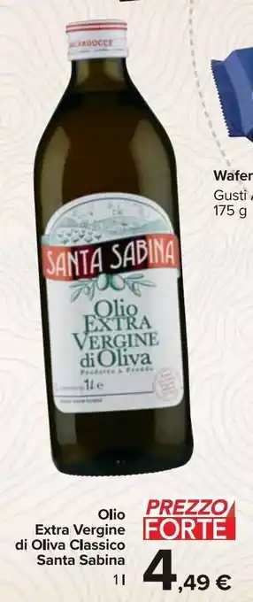 Carrefour Market Olio extra vergine di oliva classico santa sabina 1 l offerta