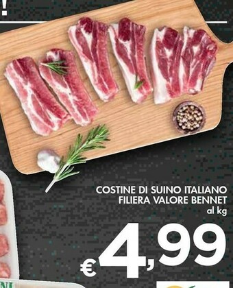 Bennet Bennet Costine Di Suino Italiano Filiera Valore offerta