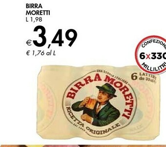 Bennet Moretti Birra offerta