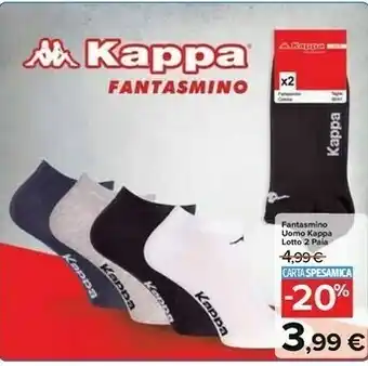 Carrefour Market Kappa Fantasmino Uomo Lotto 2 Paia offerta