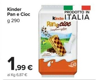 Carrefour Market Kinder Pan E Cioc offerta