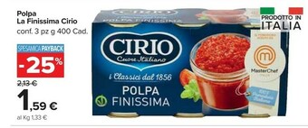 Carrefour Market Cirio La Finissima Polpa offerta