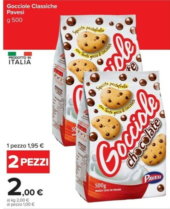 Carrefour Market Pavesi Gocciole Chocolate 500 G(ml) offerta