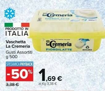 Carrefour Market La cremeria Pistacchio Gianduia 500 G(ml) offerta