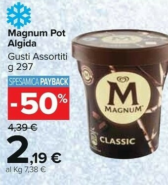 Carrefour Market Algida Magnum Pot White 297 G(ml) offerta