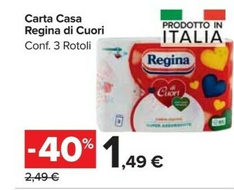 Carrefour Market Regina Carta Casa Di Cuori offerta