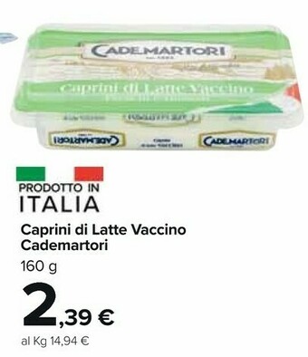 Cademartori Caprini Di Latte Vaccino