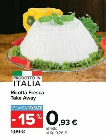 Carrefour Market Take Away Ricotta Fresca offerta