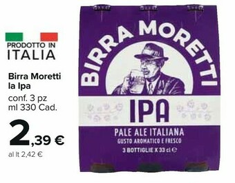 Carrefour Market Moretti Birra - Birra 330 G(ml) offerta