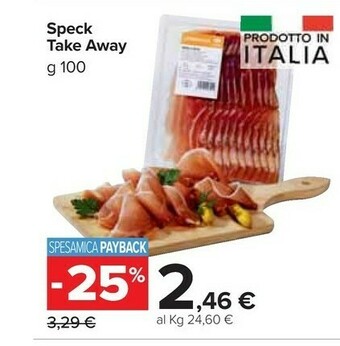 Carrefour Market Take Away Speck offerta